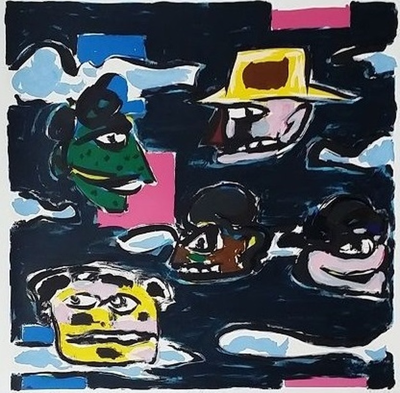 Alphons Freijmuth, Zeefdruk, Holland, jaartal: 1991, oplage: 53/100 verkocht voor € 85!