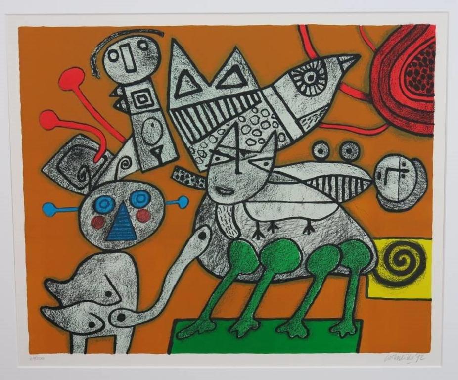 Corneille: Zeefdruk, Kat verkocht voor € 190!