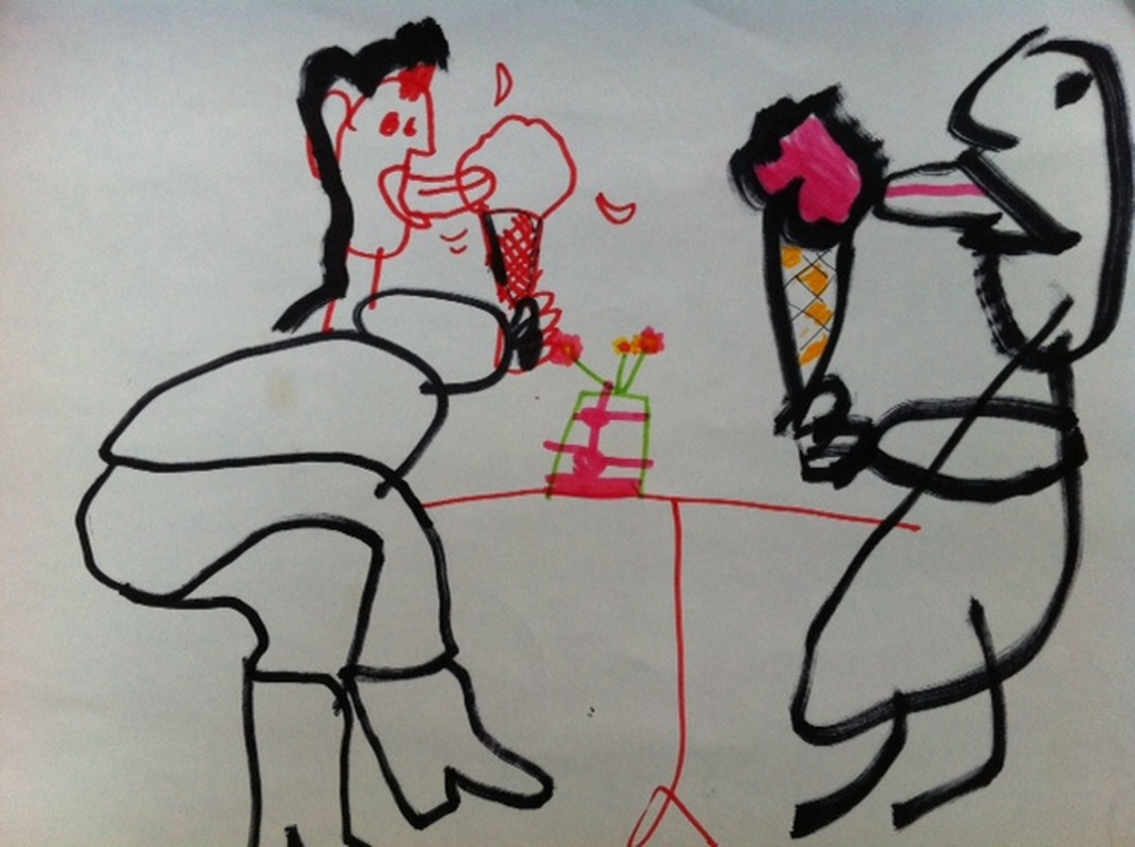 Originele tekening Herman Brood op papier verkocht voor € 75!