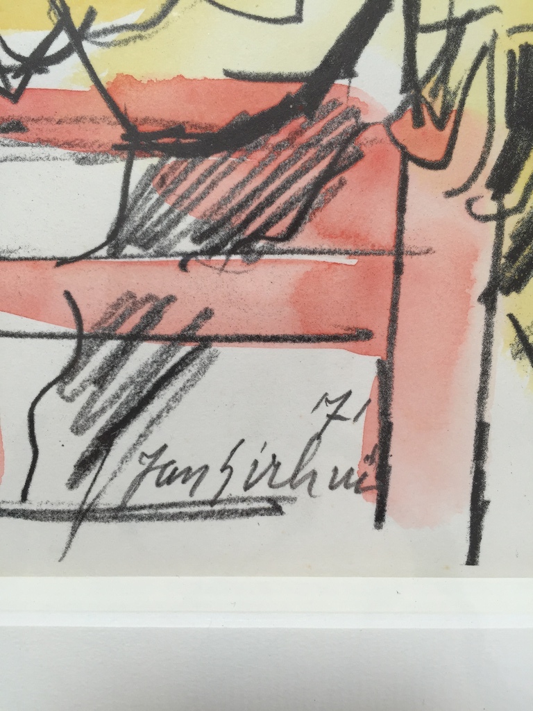 JAN SIERHUIS Aquarel Titel: De Stoel 1971 kopen? Bied vanaf 1!