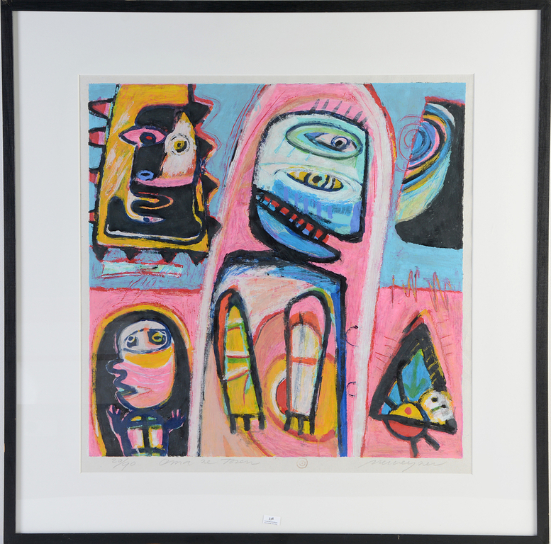 Henk Vierwijzer, zeefdruk groot, Oma ze toren verkocht voor € 175!