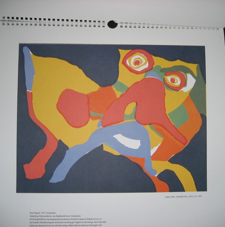 Unieke Kunstkalender met gesigneerde druk Klaas Gubbels kopen? Bied vanaf 25!