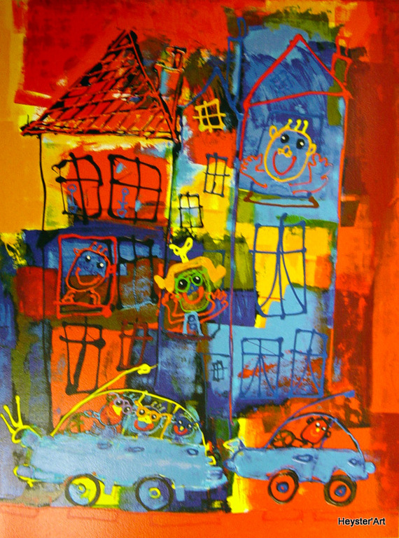 Ad Verstijnen - zeefdruk - Sightseeing kopen? Bied vanaf 60!