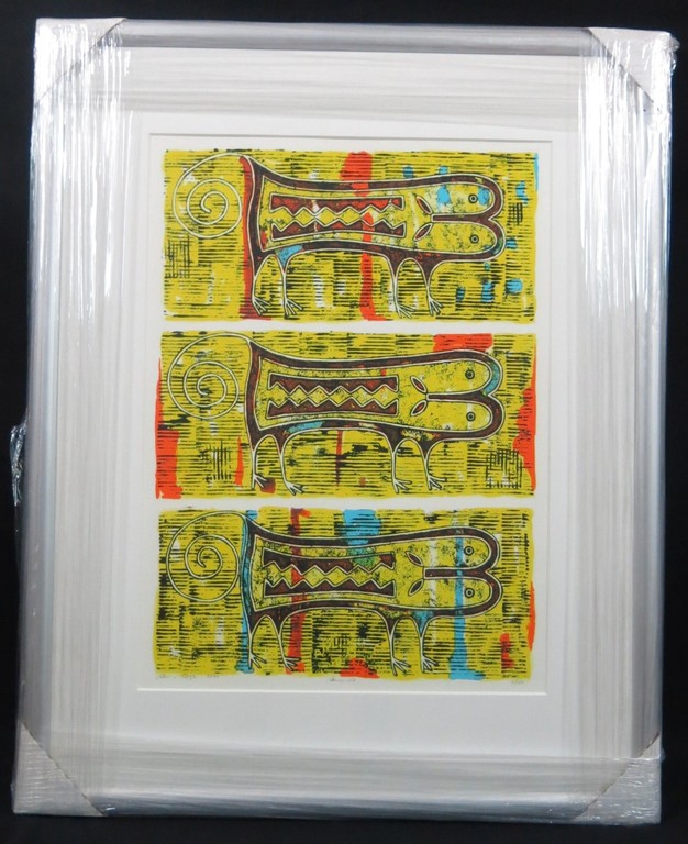 Ans van Dijk: Zeefdruk, Amarillo - Ingelijst  kopen? Bied vanaf 35!