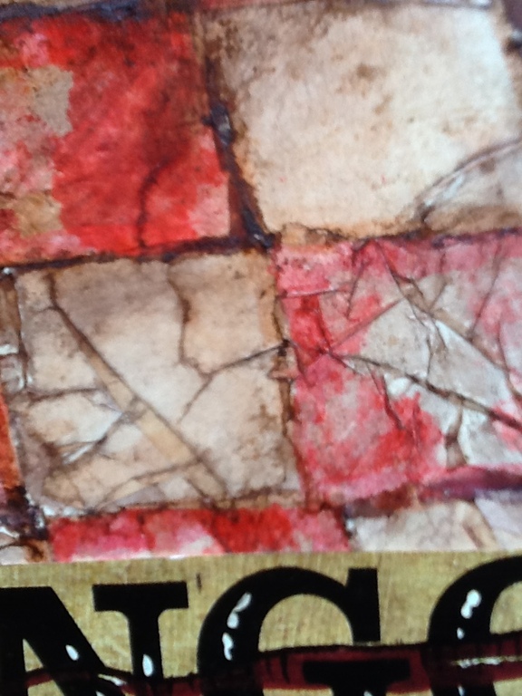 Anina Margiono, Moonlight and Roses,collage, krijt ,verf, gesigneerd kopen? Bied vanaf 1!