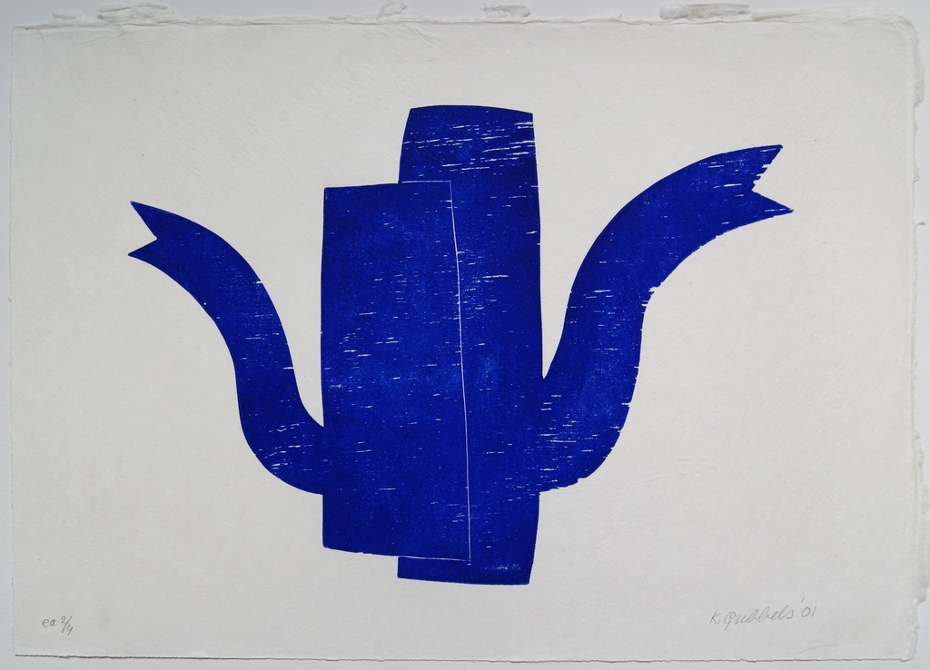 Klaas Gubbels houtdruk A+M - 2001  kopen? Bied vanaf 375!