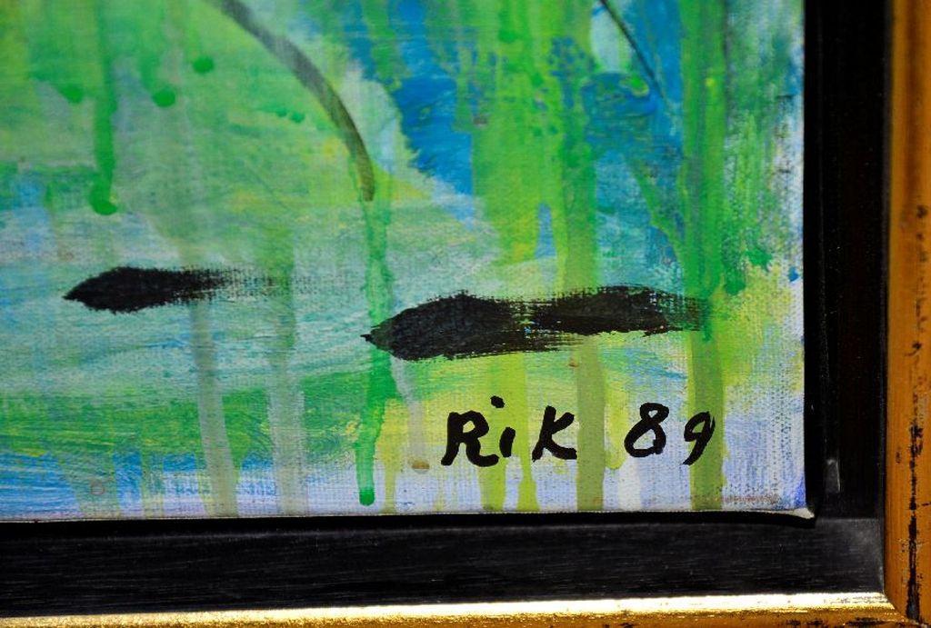 Rik van Iersel: Schilderij op doek. Figuren. Groot formaat. kopen? Bied vanaf 700!