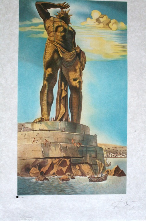 Dali Originele handgesigneerde litho 'Rhodos Colossus' kopen? Bied vanaf 920!