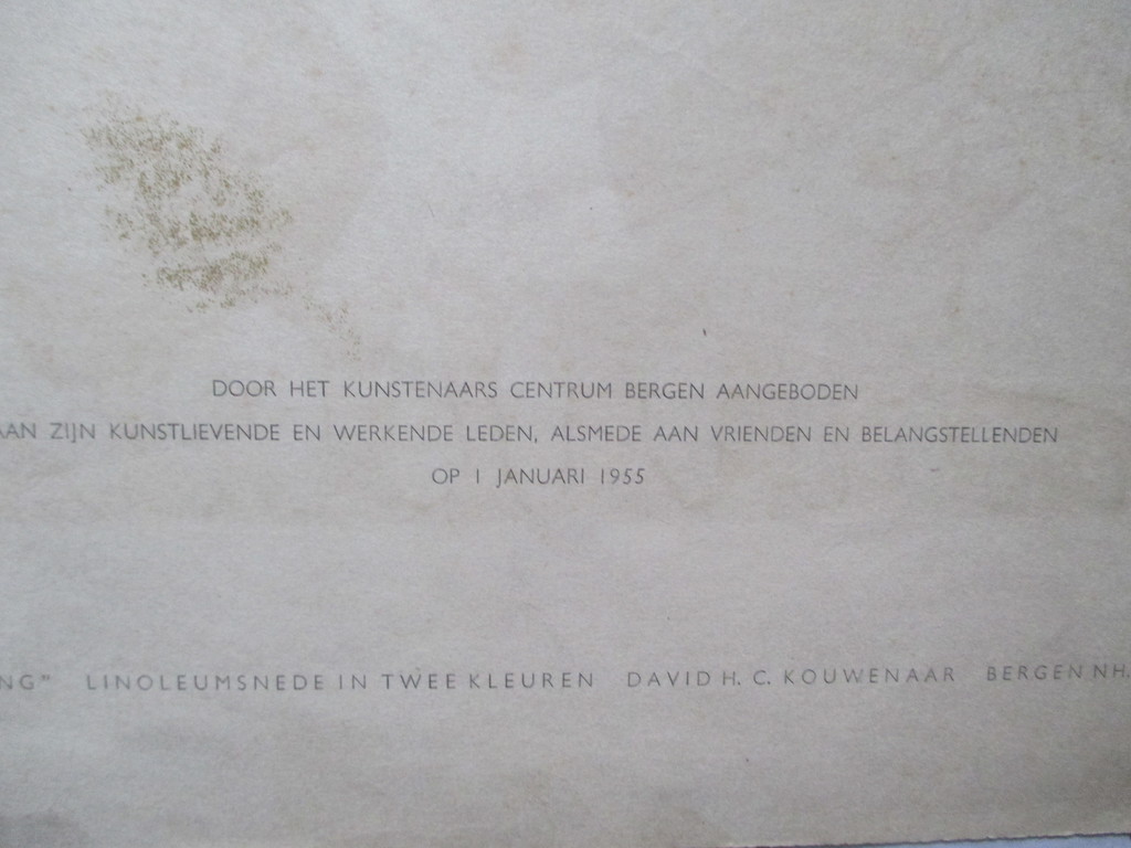 David Kouwenaar, lino  kopen? Bied vanaf 15!