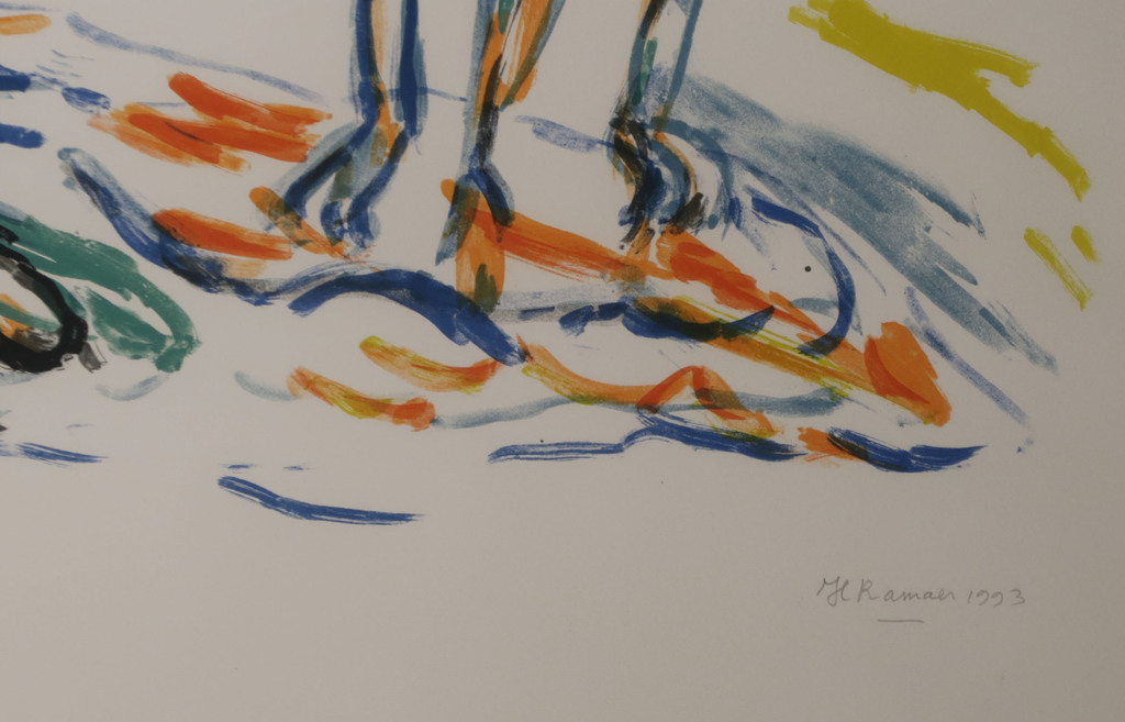 Hanny Ramaer: Zeefdruk, Maskerade - Ingelijst kopen? Bied vanaf 1!