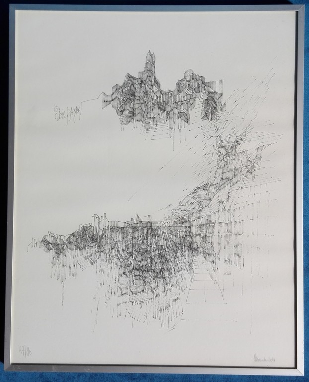 Maarten Beks, litho, zonder titel (6E) kopen? Bied vanaf 1!