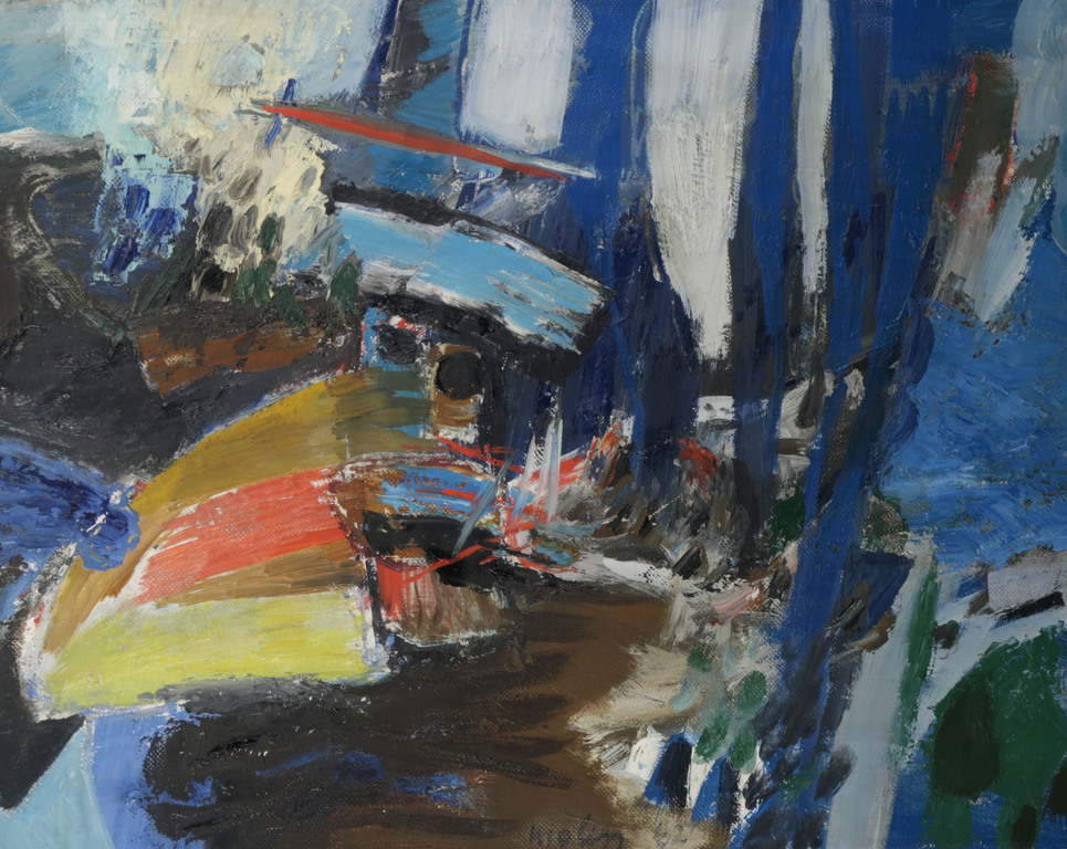 Lei Molin: Olieverf op Doek, Landschap I - Ingelijst (Groot!) kopen? Bied vanaf 1000!