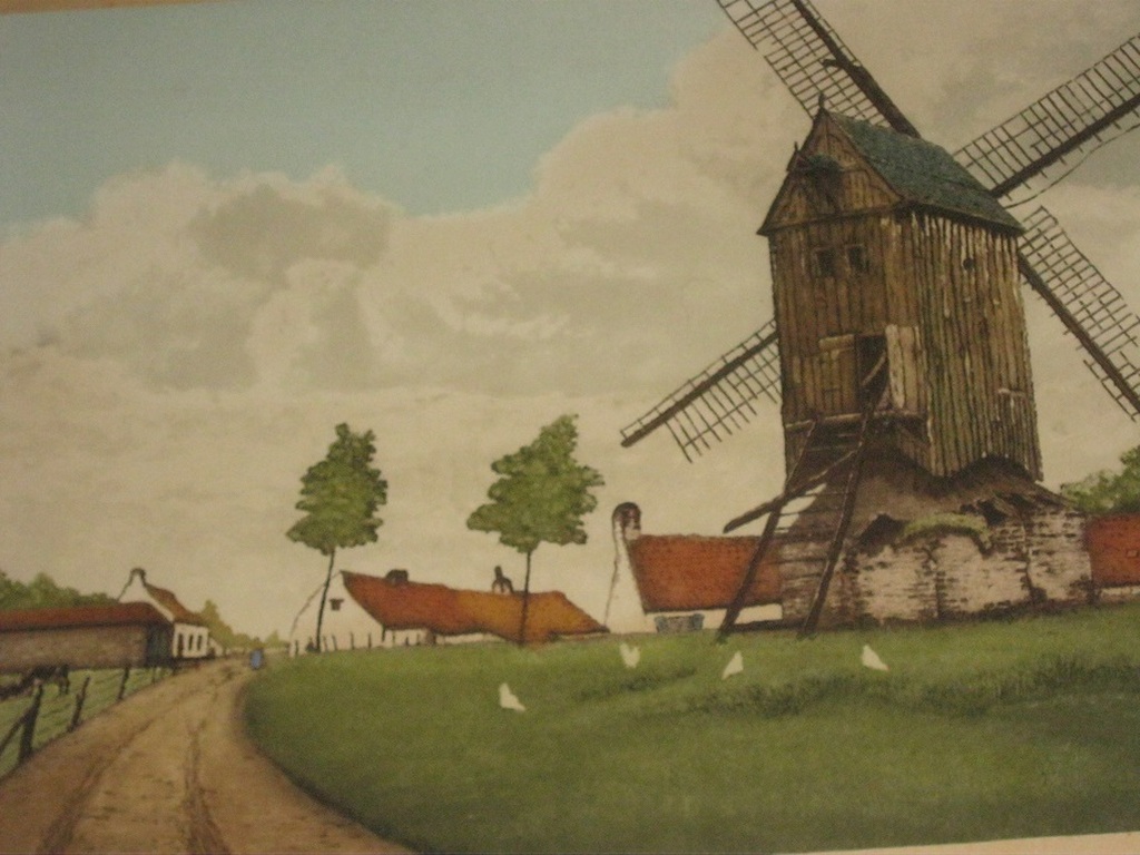 Theo van den Broeck - Ingekleurde Ets - Vieuz Moulin kopen? Bied vanaf 20!