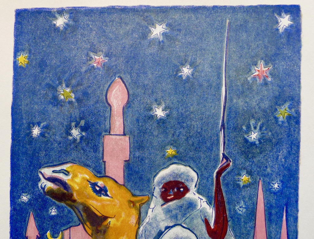 Kees van Dongen,houtgravure,'Canne -à-sucre et Aboul-Hassan', 1955,1001 nacht kopen? Bied vanaf 10!