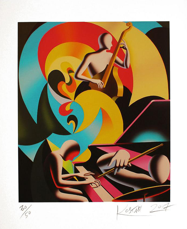 ## MARK KOSTABI NY # ' All That's Jazz '/ Sensationele Originele Lithografie !!! kopen? Bied vanaf 125!