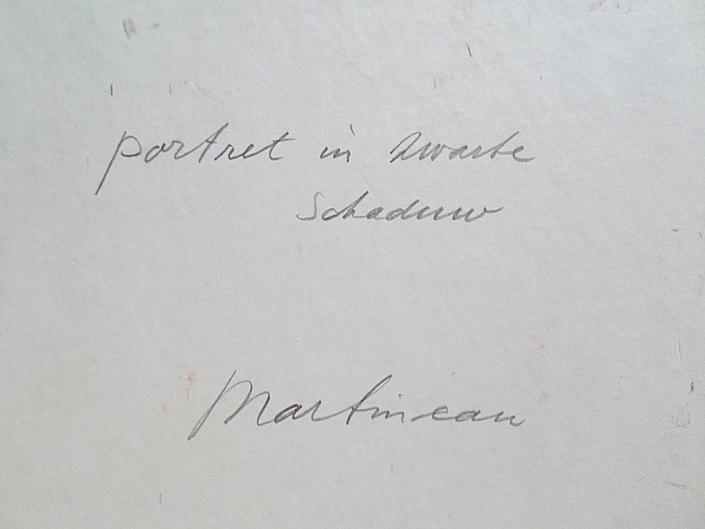 Anton Martineau - Portret in zwarte schaduw, olieverf op canvasboard kopen? Bied vanaf 290!