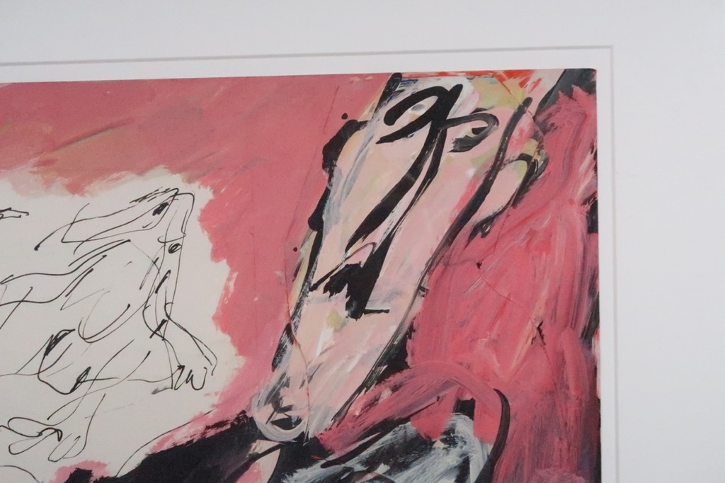 Jan Sierhuis: Gouache en Collage, Z.T. Figuur - Ingelijst kopen? Bied vanaf 450!