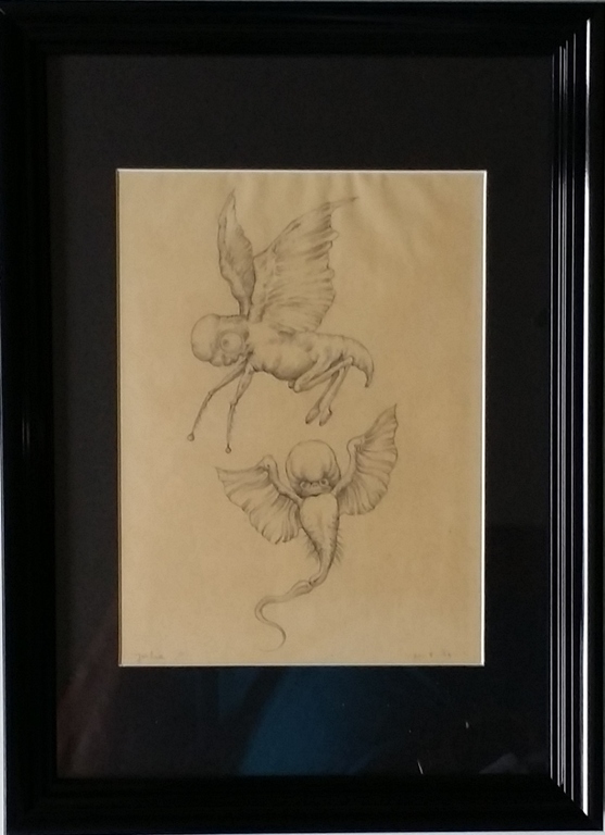 JOHFRA - Originele potloodtekening - Museum Johfra indx nr 19 kopen? Bied vanaf 295!