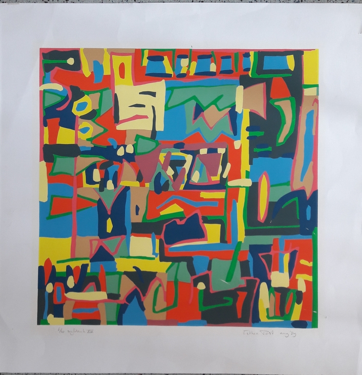 Esther Post , zeefdruk , gesigneerd  kopen? Bied vanaf 25!