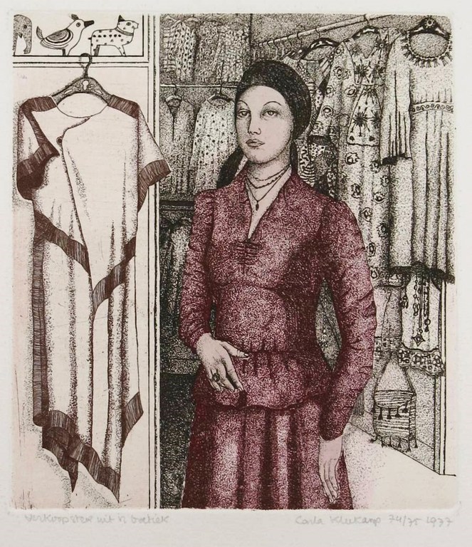 Carla Kleekamp: Kleurenets, Verkoopster uit n boetiek kopen? Bied vanaf 20!