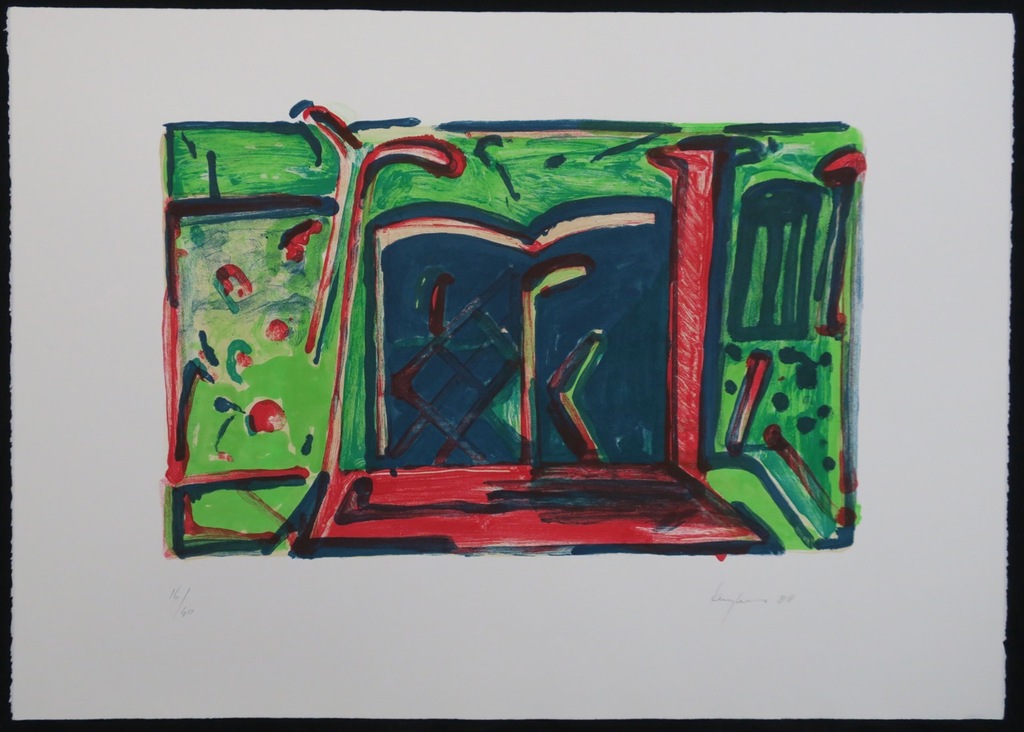 Theo Kuijpers: Litho, Zonder titel verkocht voor € 50!