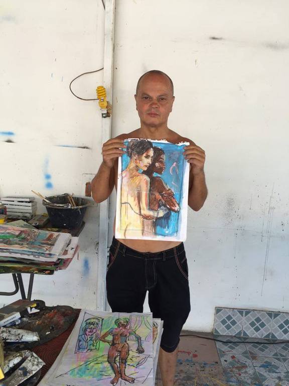 Peter Klashorst - Beauties - origineel werk op papier kopen? Bied vanaf 1!