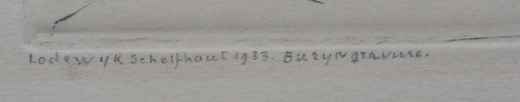 Lodewijk Schelfhout - Ets - 1933 kopen? Bied vanaf 60!