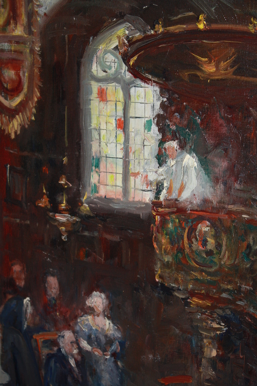 Anton Rudolf Mauve jr - kerkgangers - olieverf kopen? Bied vanaf 75!