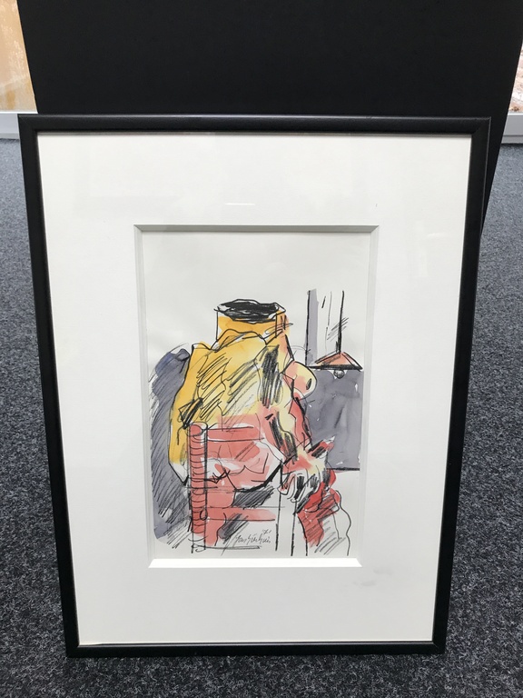 Jan Sierhuis ingekleurde litho  kopen? Bied vanaf 75!