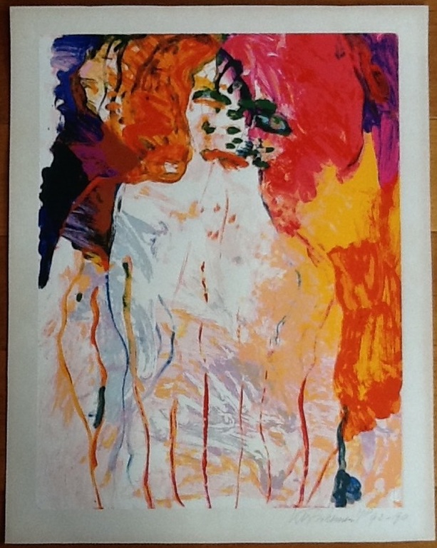 Kees van Bohemen-zeefdruk-vrouwelijk naakt verkocht voor € 355!
