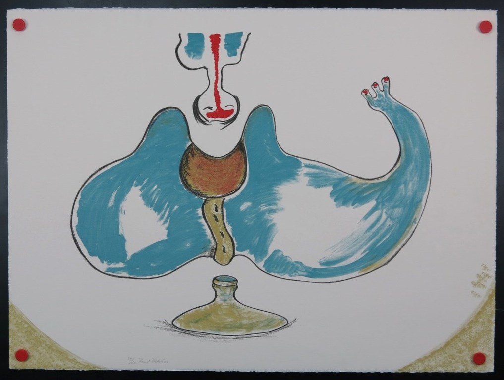 Ruud Dijkers: Litho, Zonder titel (blauw) kopen? Bied vanaf 1!