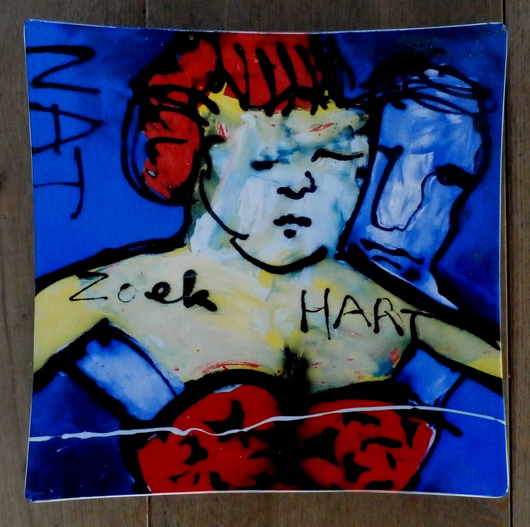 Herman Brood - keramiek bord: zoek hart - 1998 kopen? Bied vanaf 60!