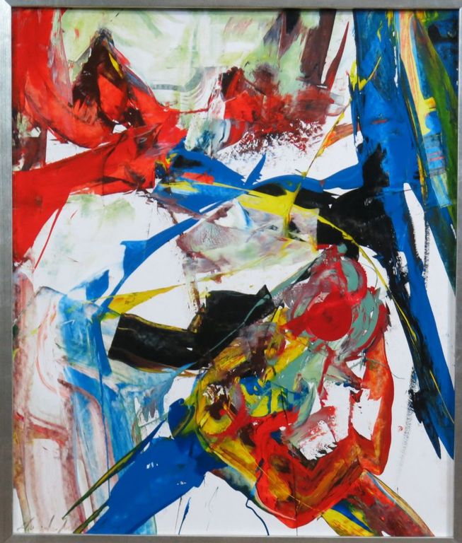 jan te Wierik; Olieverf, Zonder Titel II -Ingelijst kopen? Bied vanaf 1000!