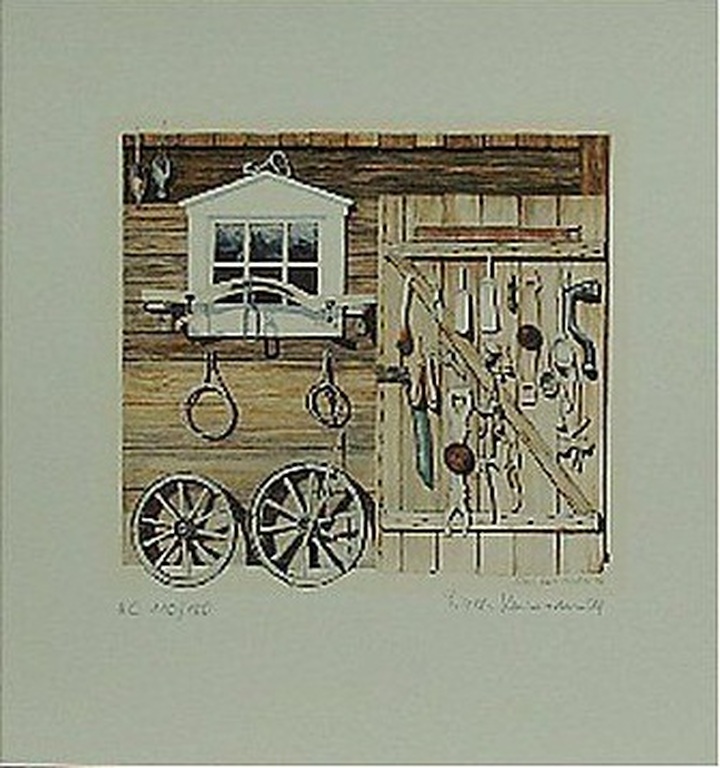 Gisela Kleinschmidt: Lithografie, Schuur kopen? Bied vanaf 1!