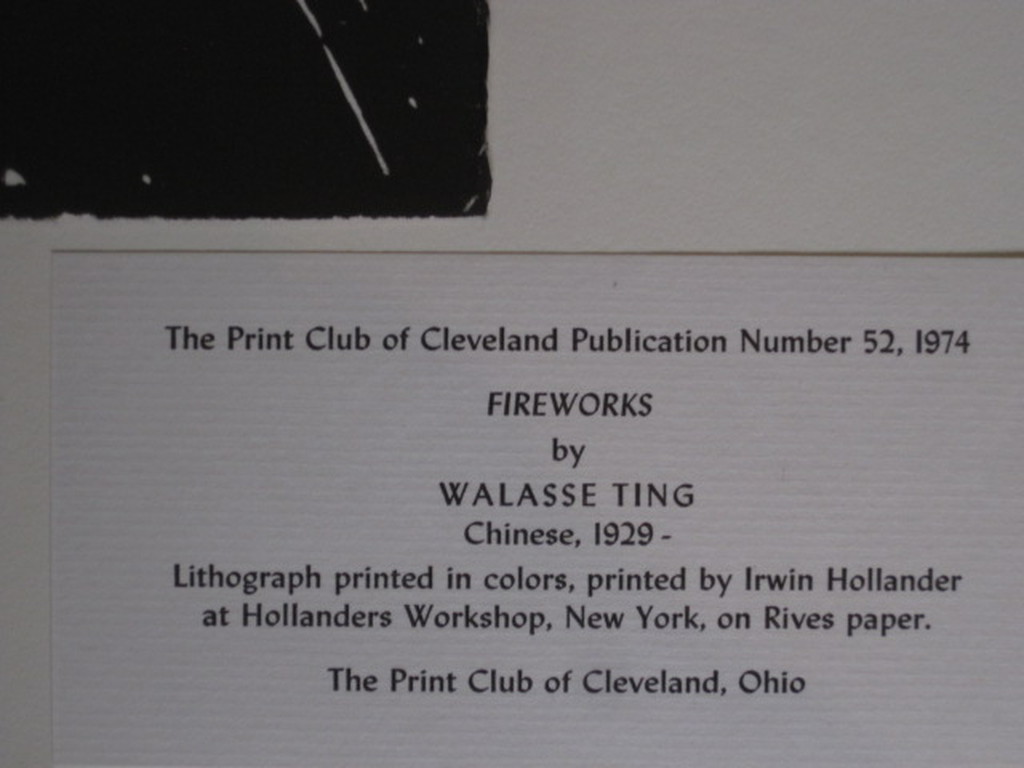 vroege 1974 Walasse Ting (1929-2010) COBRA Litho "Fireworks"  handgesigneerd kopen? Bied vanaf 1!