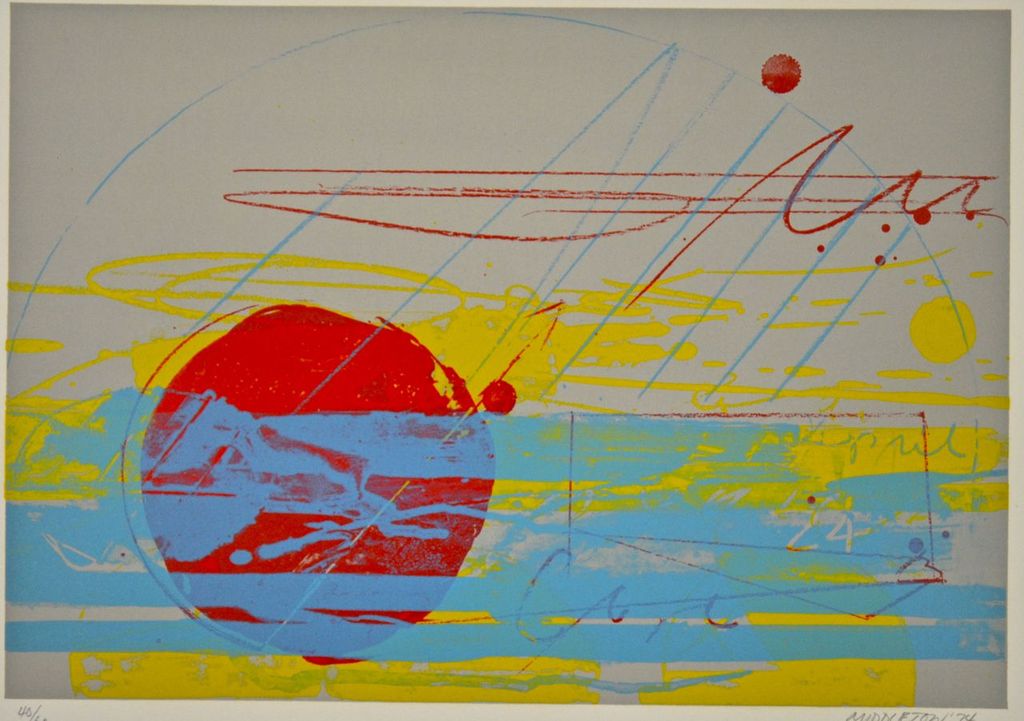 Sam Middleton: Litho. Abstracte compositie kopen? Bied vanaf 35!