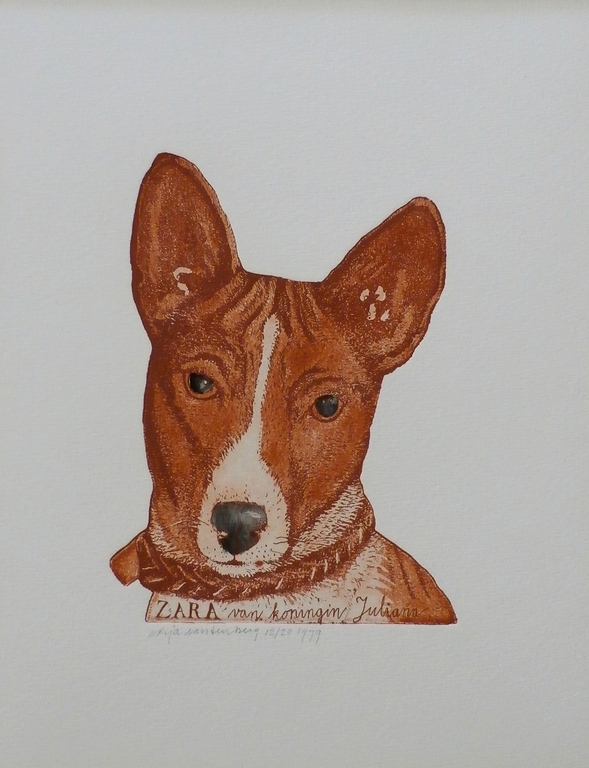 Arja van den Berg - ets: Zara van koningin Juliana - 1979 verkocht voor € 49!