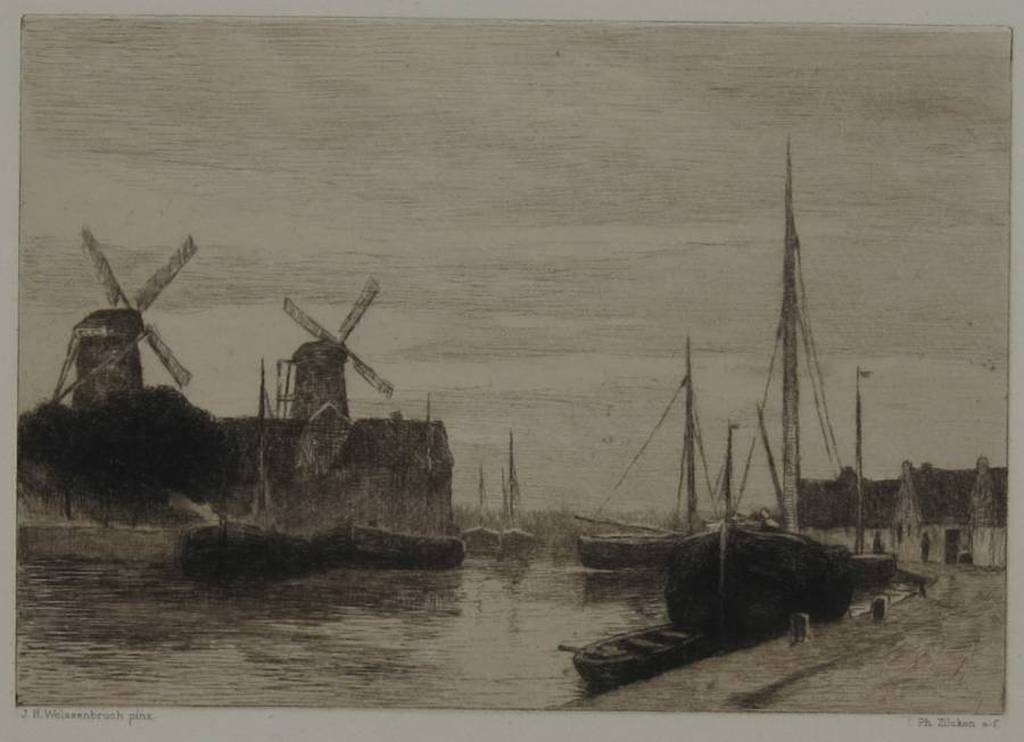 Philip Zilcken: Ets, Aan't Spaarne verkocht voor € 35!