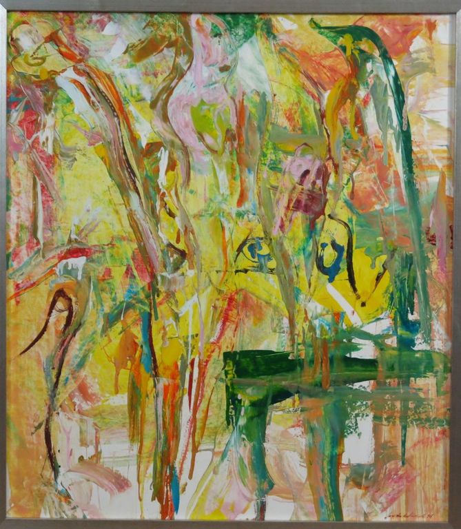 Jan te Wierik: Olieverf, Zonder titel - Ingelijst kopen? Bied vanaf 600!