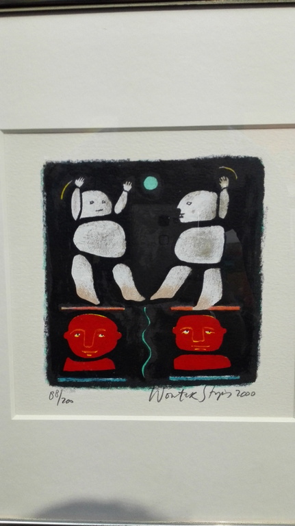 Wouter Stips, zeefdruk op papier in lijst kopen? Bied vanaf 75!