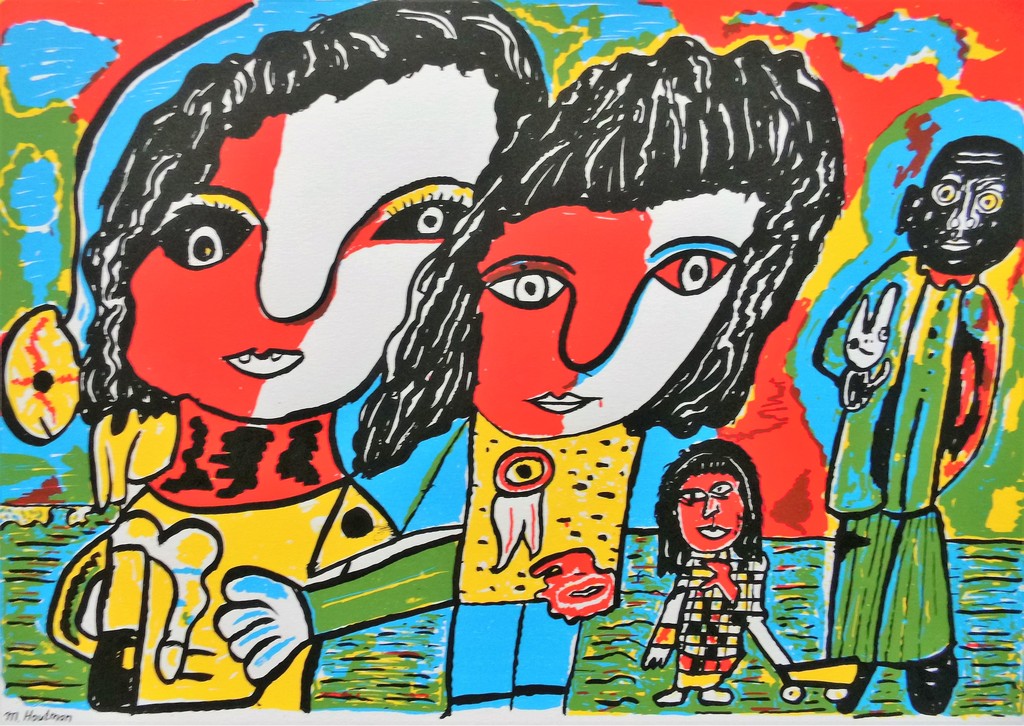 Grafiekmap met 3 zeefdrukken i.o.v. het COA verkocht voor € 37!