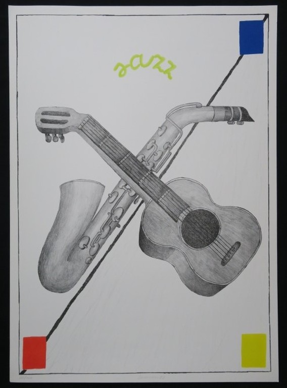 Reinier Lucassen: Litho, Jazz verkocht voor € 120!