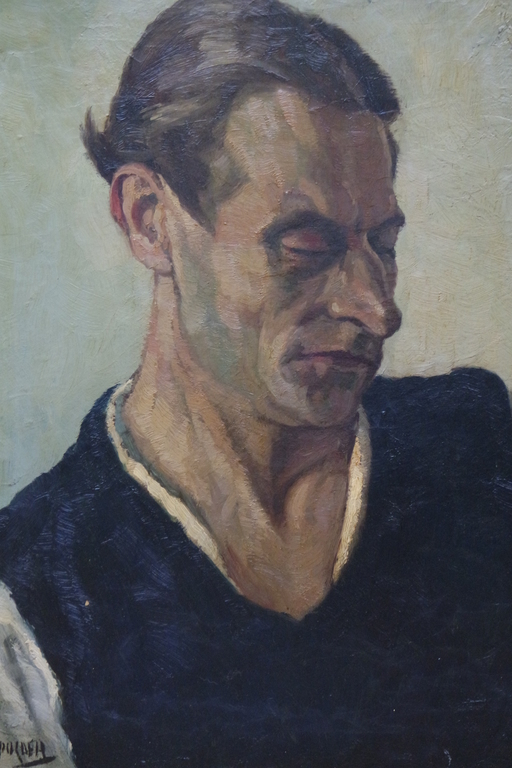 Christiaan Gerrit Polder (1897-1981) - olieverf op doek - mannenportret kopen? Bied vanaf 80!