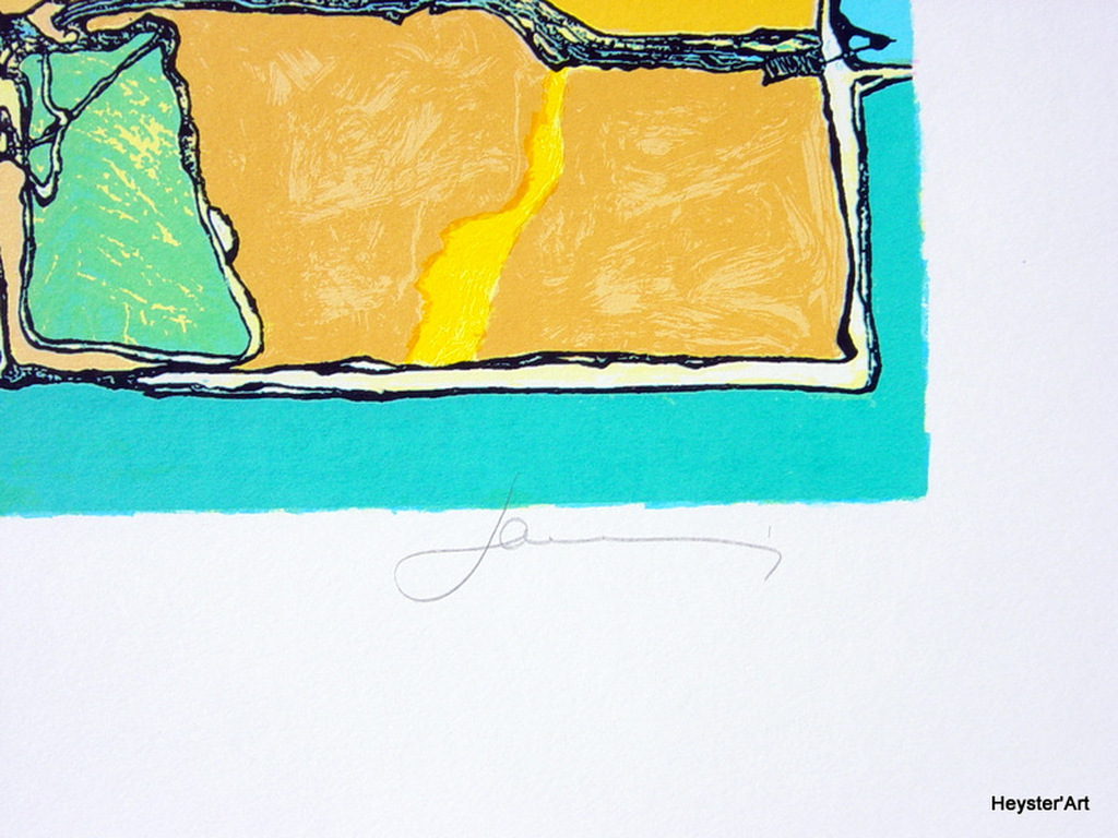 Jan Latinne - zeefdruk - Geluksboeket - oplage 99 kopen? Bied vanaf 49!