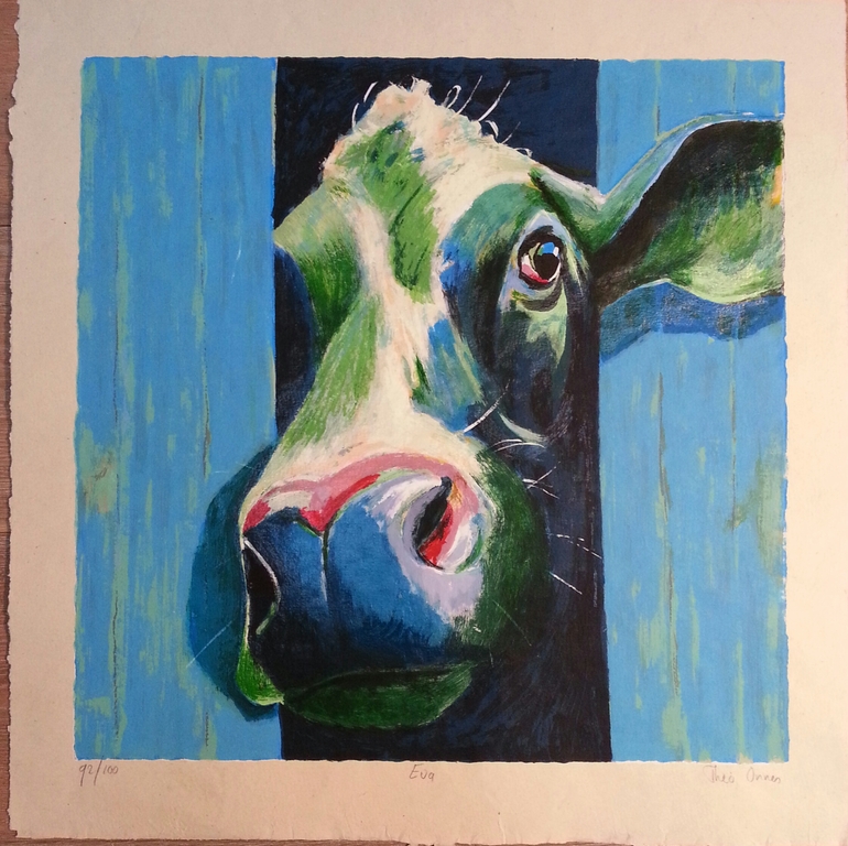 Theo Onnes zeefdruk op handgeschept papier " Eva "  kopen? Bied vanaf 50!