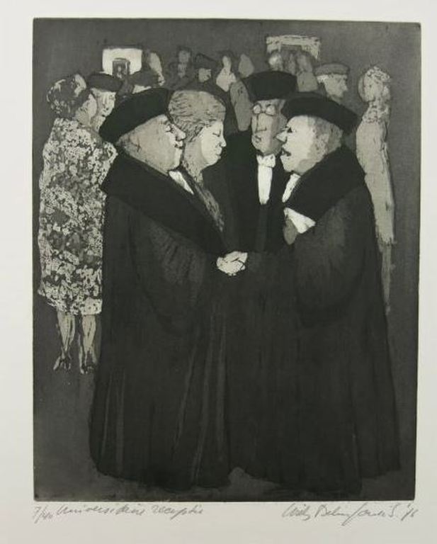 Willy Belinfante: Ets, Universitaire Receptie verkocht voor € 60!