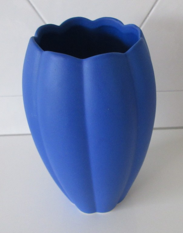 D. Dinis - Azuurblauwe vaas pompoenvorm kopen? Bied vanaf 1!