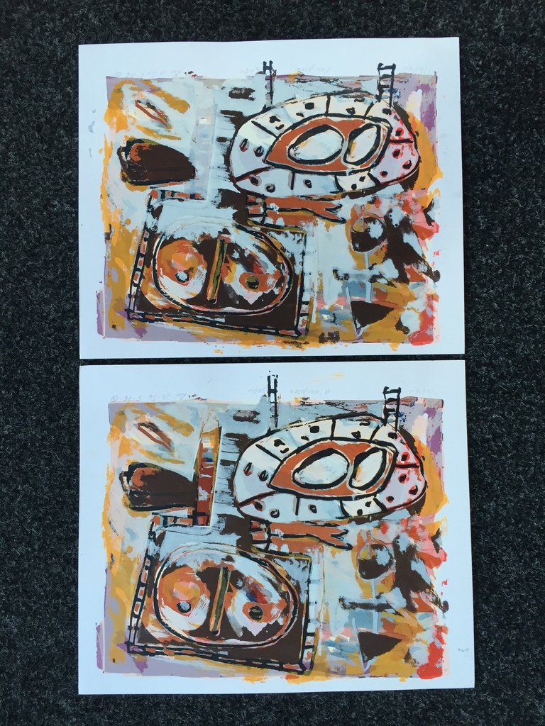 2 x John Lie A Fo   2 x originele zeefdruk / Litho gesigneerd  kopen? Bied vanaf 1!