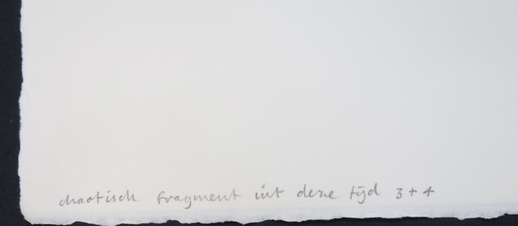 Manuel Kurpershoek: Houtsnede, Chaotisch fragment uit deze tijd 3+4 kopen? Bied vanaf 20!