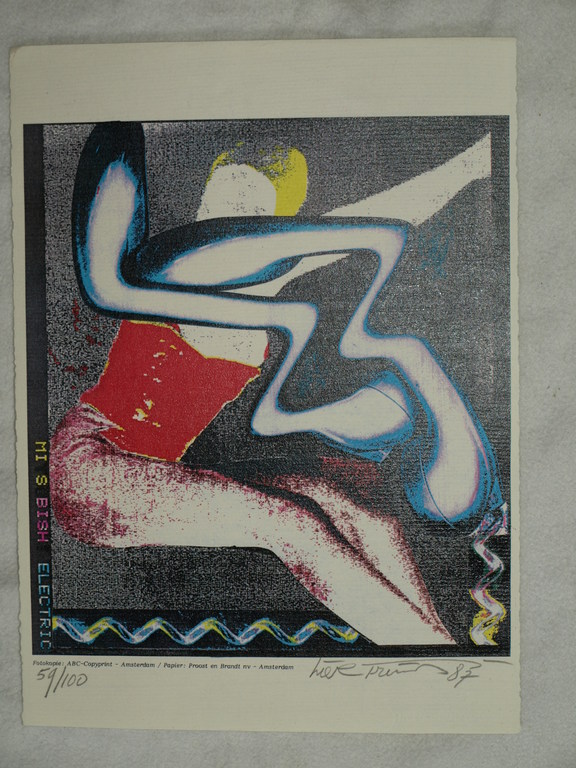 LIEVE PRINS – Copy-art – Mis Bish Electric – Gesigneerd – 1987 - oplage 100 ex. kopen? Bied vanaf 1!